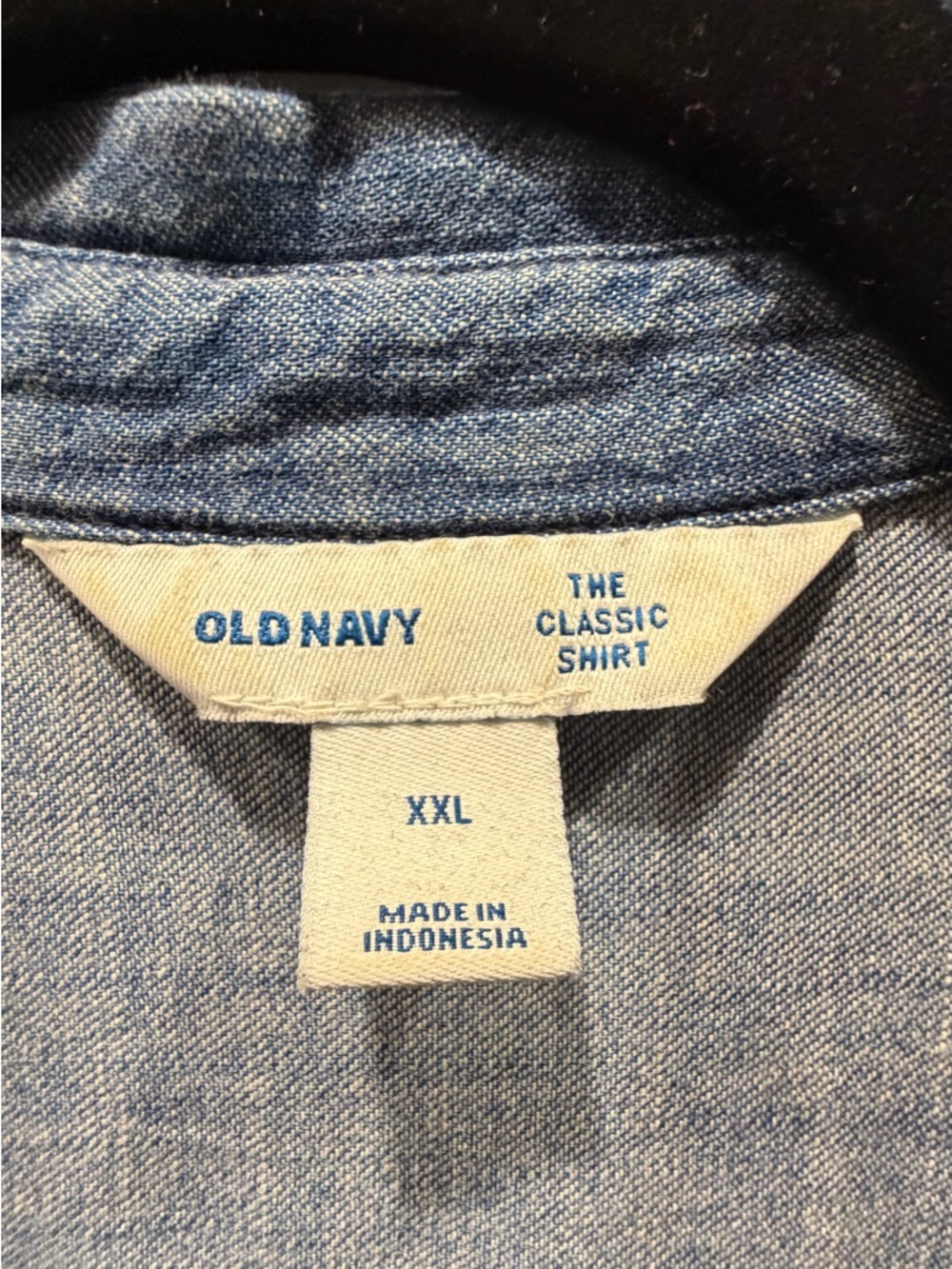 Old Navy Light Blue Denim Classic Shirt - Picture 3 of 3